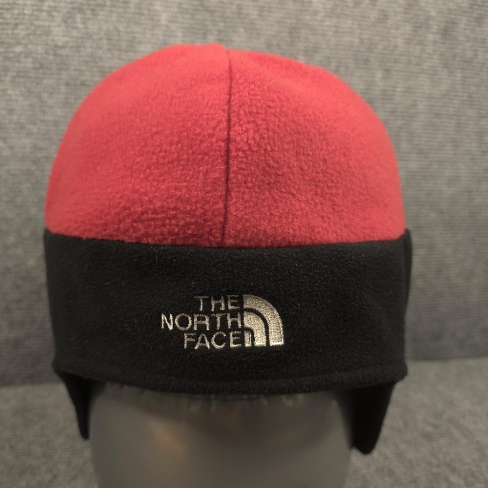 The North Face Beanie Hat Mens Large Red Gore Windstopper Fleece Ski Winter